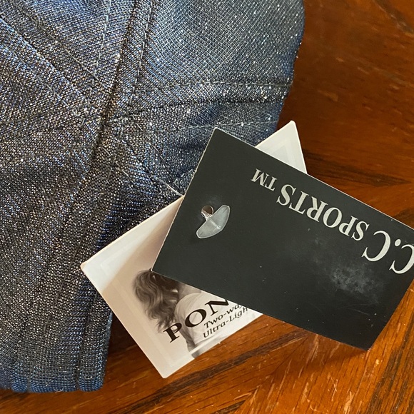 NWT CC🔥Stylish Blue Sparkle Cap - Picture 3 of 4